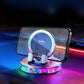🚗 Car Phone Mount with Wireless Charging & RGB LED Lights