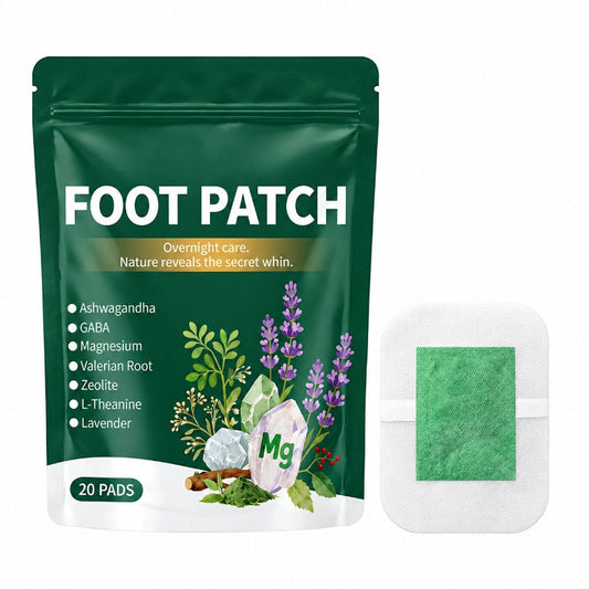 🌿🦶 Detox Foot Patches with Bamboo Vinegar & Lavender – 20 Pcs
