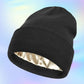 🧢✨ Satin-Lined Knitted Beanie – Warm & Protective