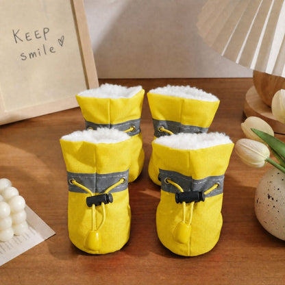 🐶 Winter Dog Boots – Set of 4 Non-Slip Dog Shoes