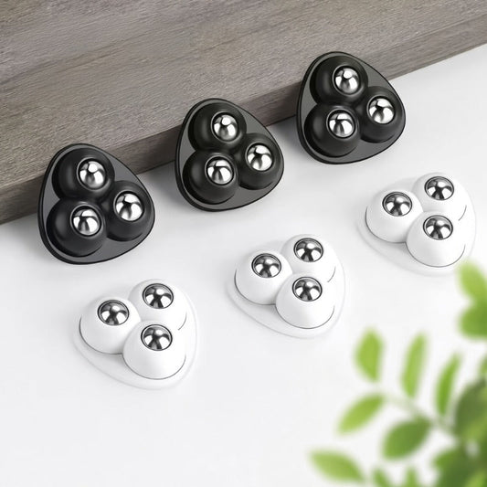 🛞✨ Self-Adhesive Ball Casters – 360° Swivel Furniture Wheels
