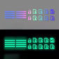 🚗 Glow Car Button Stickers