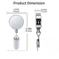 🧲✨ Retractable Metal Towel Clip – No-Drill Installation