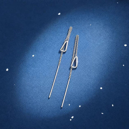 ✨💧 Long Chain Threader Earrings – Elegant Earrings for Women