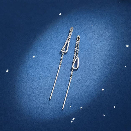 ✨💧 Long Chain Threader Earrings – Elegant Earrings for Women