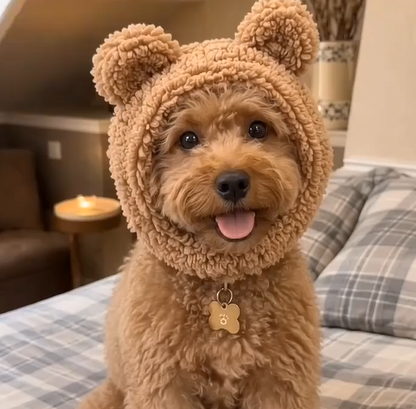 🐶Cozy Winter Hat for Dogs & Cats – Adjustable Plush Hat for Small Pets🐱