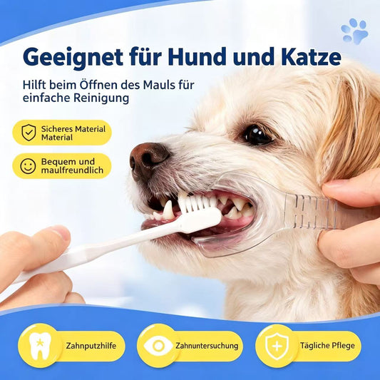 😺🐶 Transparent Pet Mouth Opener – Helps Brush the Teeth of Restless Dogs and Cats 🪥