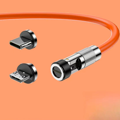 ⚡🔋 540° Rotating Magnetic Charging Cable – More Convenient Charging! 📱✨