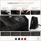 👜 Limited-time 50% off! Shiny crocodile-print handbag with gold hardware 💼