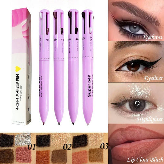 ✨ 4-in-1 Makeup Pen: The All-in-One Beauty Essential