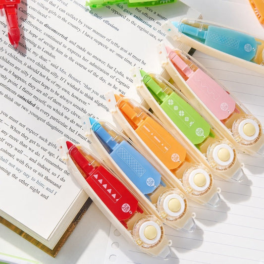 🖍️✨ Erasable Highlighter Tape for Notes and Highlighting