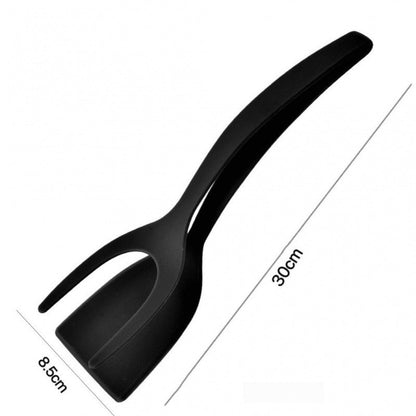 🍳✨ 2-in-1 Nylon Cooking Tongs & Spatula – Heat-Resistant Utensil