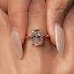 💍✨ Set of 3 Lab-Grown Diamond Rings – Trendy Square Design
