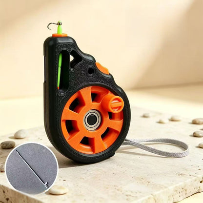 🎣Pocket Fishing Reel – Compact Rodless Fishing Tool