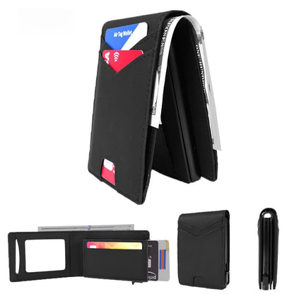 💳📍 RFID Wallet – Slim AirTag Card Holder in Faux Leather