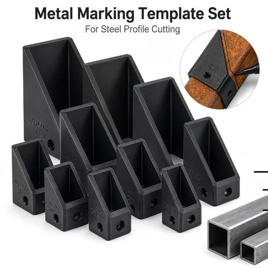 🔧 Set of 9 Metal Square Tube Angle Jigs