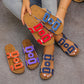🔥 Novedad para 2026: Sandalias de cuña lisas con recortes — ¡Súper cómodas! 👍