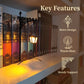 Lantern bookshelf lamp iron decor warm light wireless 2026
