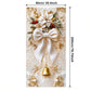 🎄✨ Luxury Christmas Door Decoration – Festive Door Cover with Bow