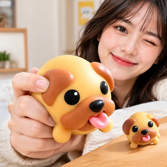 🐶👅 Cute Dog Squeeze Toy – Slow Rebound Fidget Toy