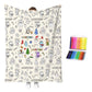 🎨 DIY Coloring Blanket – Washable & Reusable