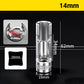 🛠️🚗9-Piece 10–22mm Hex Socket Set