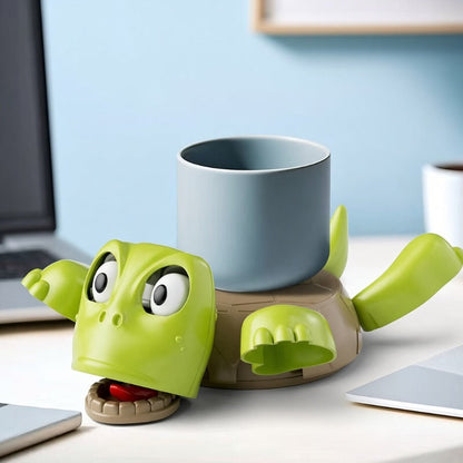 🐢☕ Moving Turtle Coaster – Cute & Funny