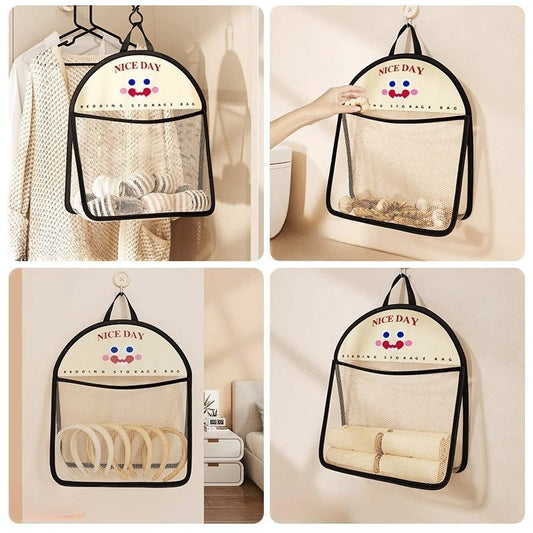 🏡 Hanging Storage Bag with Mesh – More Space, Less Clutter! ✨