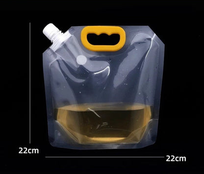 🥤✨ Self-Standing Pouch with Spout – Transparent Aluminum Foil Bag