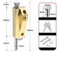 🔐🚪 Keyed Metal Door Lock – More Security and Peace of Mind for Your Home! 🏠✨