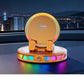 🚗 Car Phone Mount with Wireless Charging & RGB LED Lights