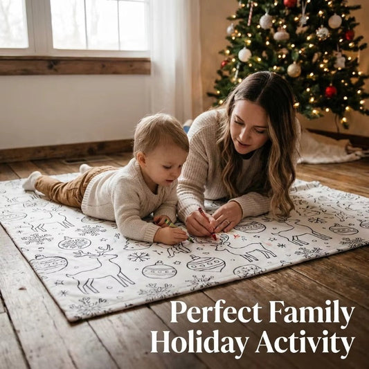 🎨 DIY Coloring Blanket – Washable & Reusable