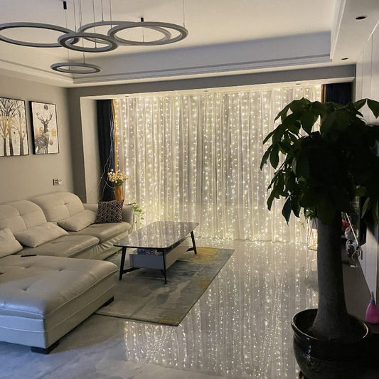 ✨ LED Curtain Lights with Remote Control – 300 LEDs