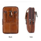 👝 Genuine Leather Men's Belt Bag – Practical Everyday Waist Pouch