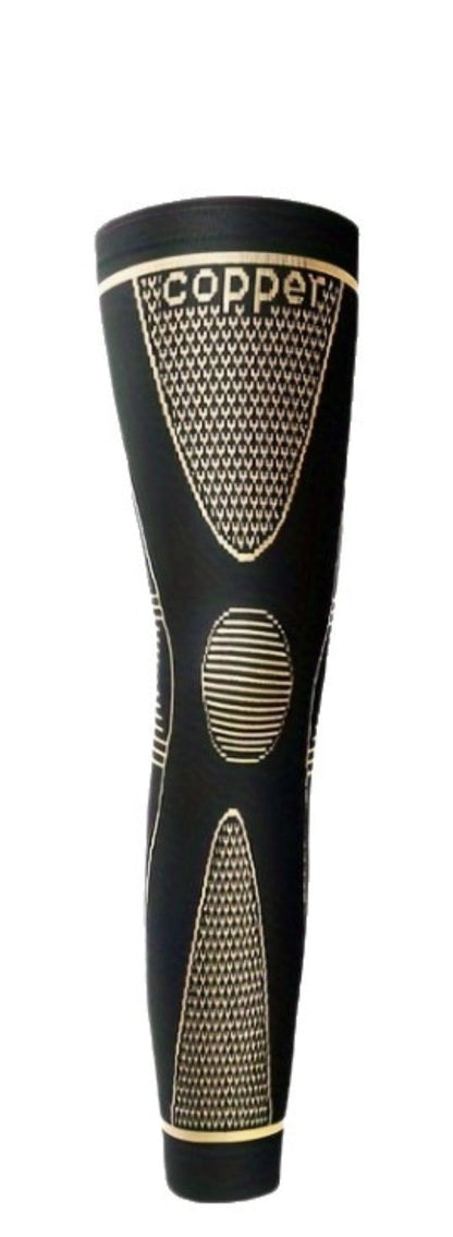 🏀💪 Long Copper Knee Brace – Non-Slip