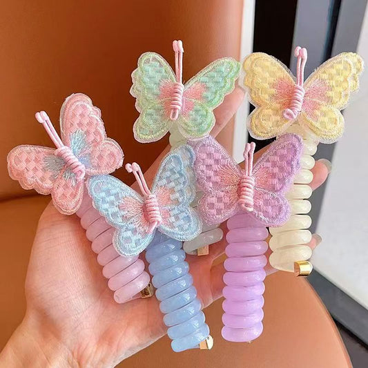 🦋✨ Butterfly Hair Ties for Girls – Cute & Colorful