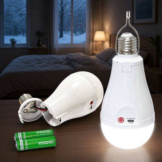 💡 30W Rechargeable LED Lamp with Hook & Switch
