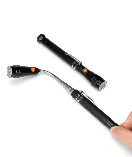 🔦🧲 Telescopic LED Flashlight – Flexible with Magnet
