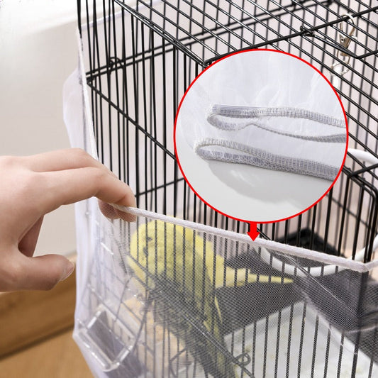 🐦✨ Copertura in rete per gabbia per uccelli – Maggiore pulizia e comfort per il tuo piccolo amico! 💚🏡