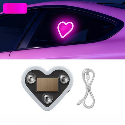 🚗 Heart Car Decorative Light Solar