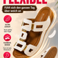 🔥 Novedad para 2026: Sandalias de cuña lisas con recortes — ¡Súper cómodas! 👍