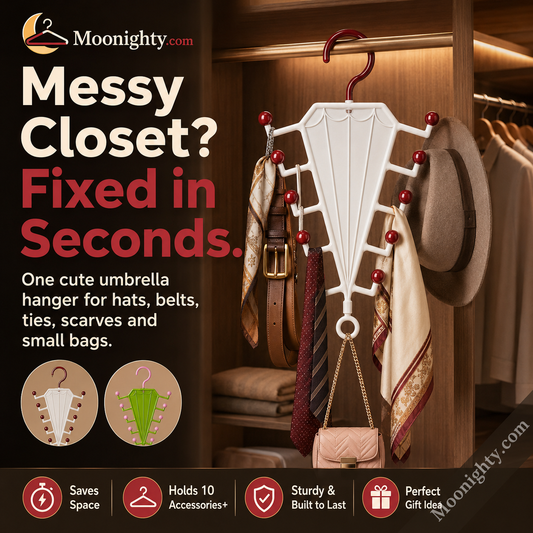 🔥Multifunctional, double-sided V-shaped clothes hanger organizer👚