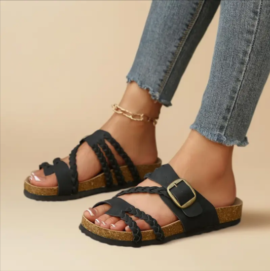 Nuevas sandalias ortopédicas retro para mujer 2026 (trenzadas)