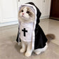 🐱🖤 Cute Nun Costume for Pets – Little Paws, Big Charm! 🤍✝️