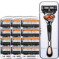 Men's razor replacement kit + free holder – Ultra-sharp stainless steel blades for a smooth shave