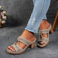 Sandalias ortopédicas con tacones de pedrería (compra 2 y obtén envío gratis)