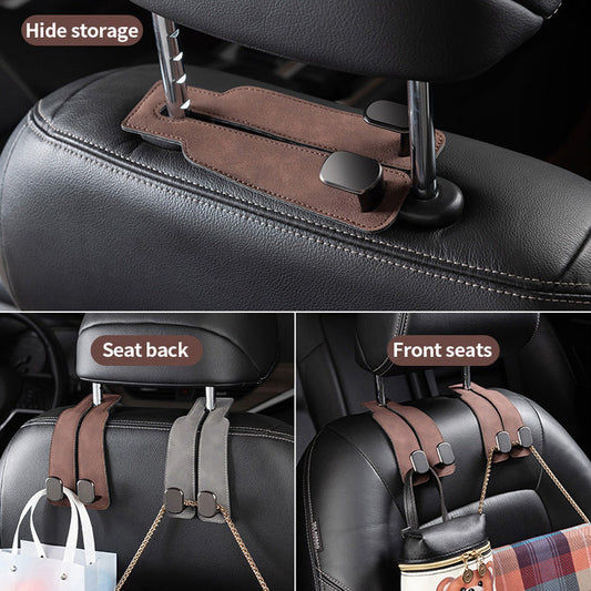 Premium headrest hooks – More order in the car in seconds