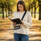 📚 Book Sleeve with Detachable Shoulder Strap – Read & Take Your Book Anywhere! 🖤✨