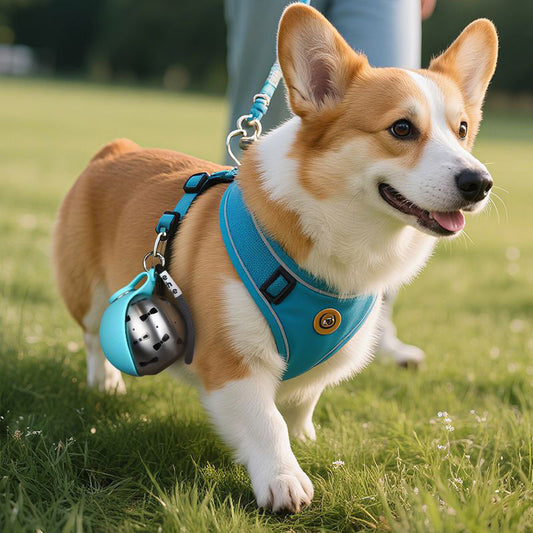 Botella de agua para perros 2026 🐶💧 Acero inoxidable 304 – Portátil – 🔗 Gancho
