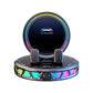 🚗 Car Phone Mount with Wireless Charging & RGB LED Lights